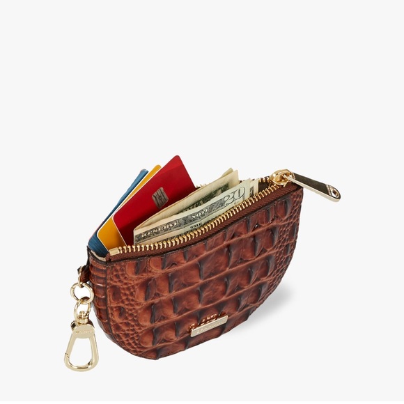 BRAHMIN  Britt coin & cardholder with a soft half-moon silhouette. NWT - Picture 4 of 5